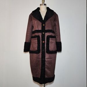 Chic Black and Brown Teddy Jacket